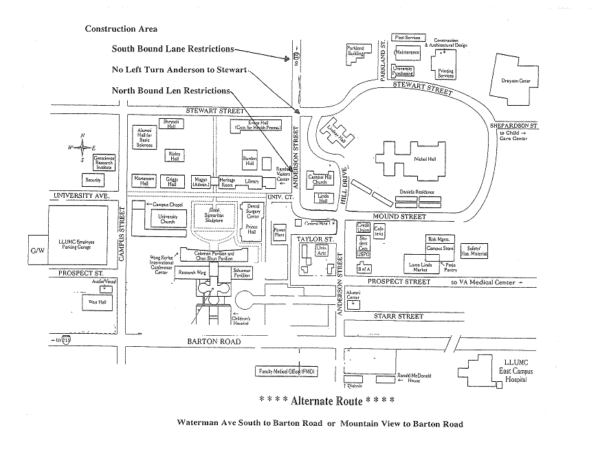 Anderson construction to reduce open lanes June 1 :: On Campus