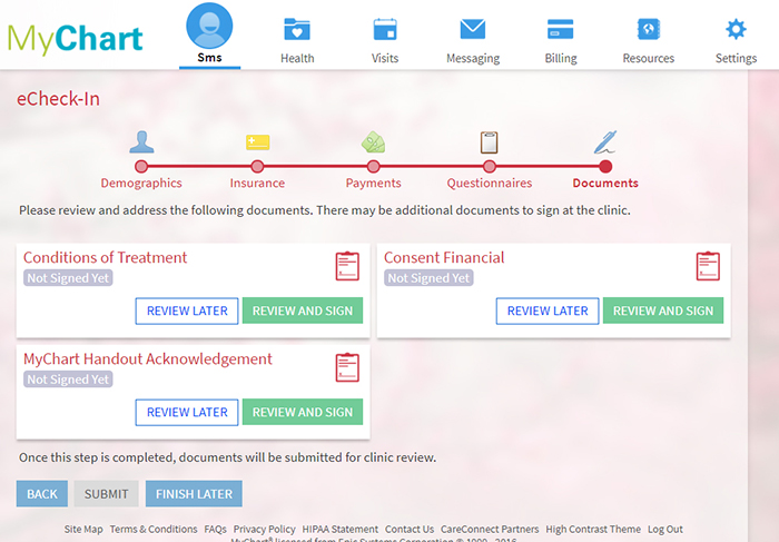 Loma My Health Chart