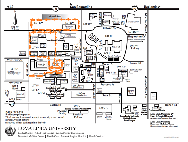 loma linda university campus map Glow Run Fun To Cause Weekend Parking Closures News Of The Week loma linda university campus map